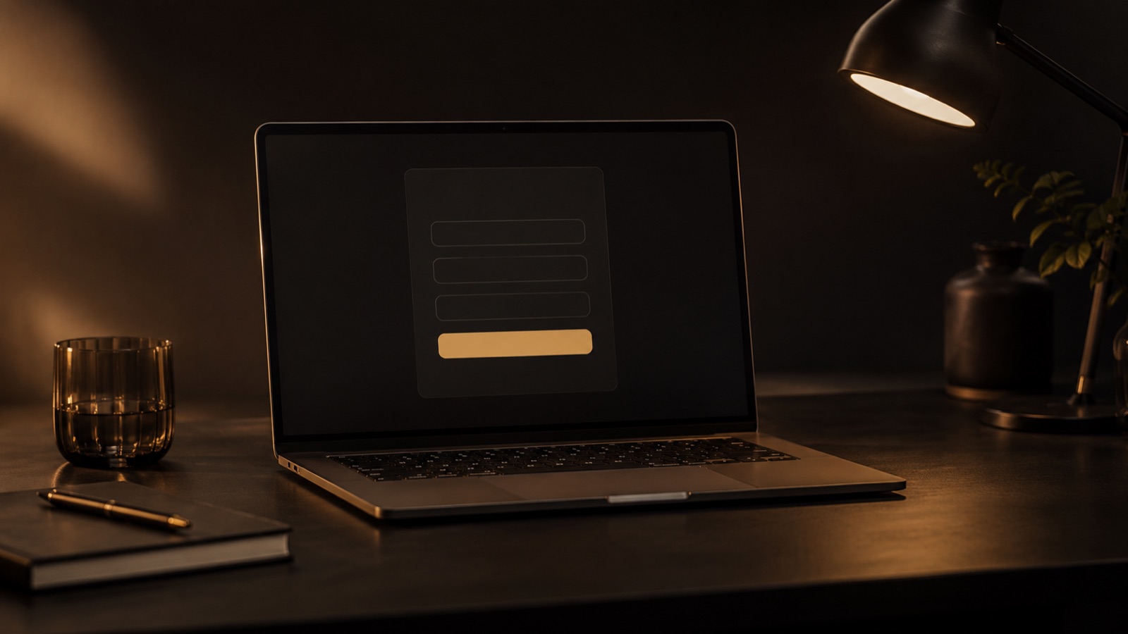 A phone playing a video with a glowing call-to-action card pointing to a sign-up page