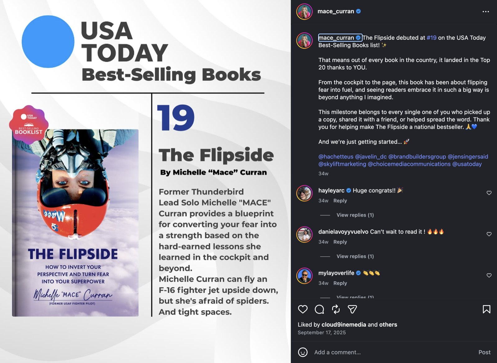 USA Today Best-Selling Books announcement